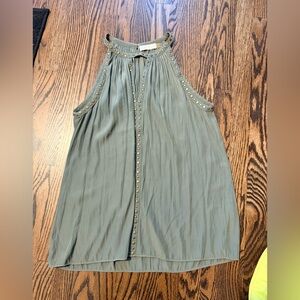 Ramy Brook Sage Green Studded Blouse de